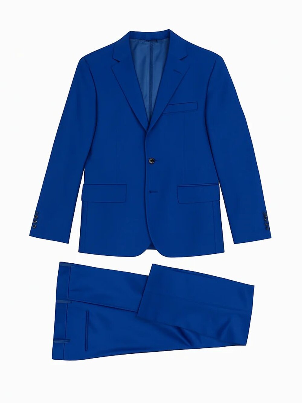 Ben Sherman Boys Blue Two-Piece Suit Blazer Size 16 & Trouser Pants Size 18